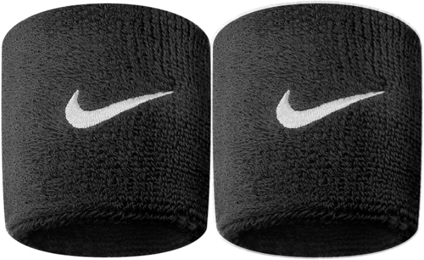 Pair of black Nike sports wristbands