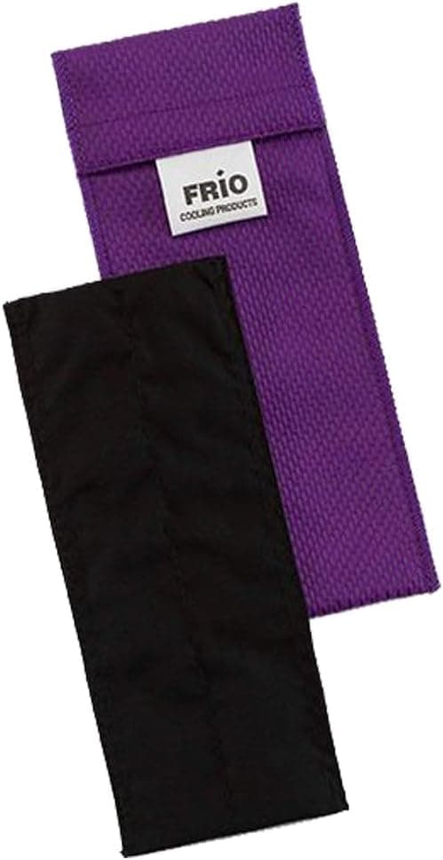 Purple FRIO evaporative cooling wallet for keeping insulin cool without refrigeration