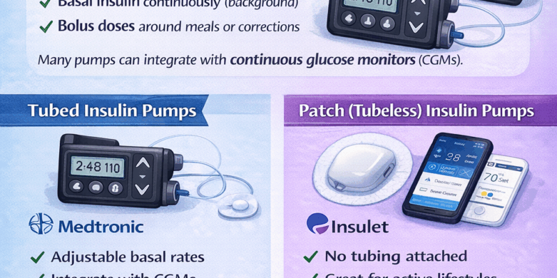Insulin Pumps: Tubed vs Tubeless — What’s the Difference?